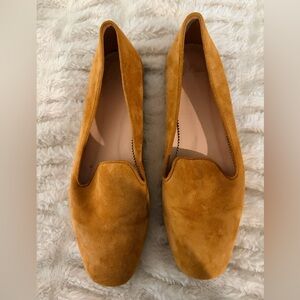 Women's Suede Loafers - Mustard Yellow J Crew sz 7